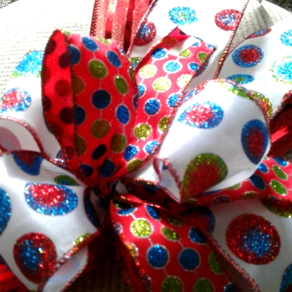 Bow Premade Wreath DIY BOW Package Bow Handcrafted FINAL SALE ITEM - Picture 2 of 4